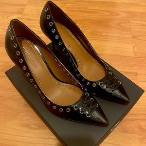Coach Black laced Pumps